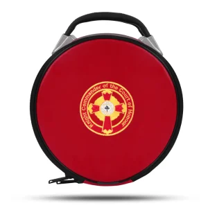 Knight Commander of the Court of Honour Scottish Rite Crown Cap Case - Red Imitation Leather