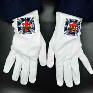 Knights Templar Commandery Gloves - IN HOC SIGNO VINCES