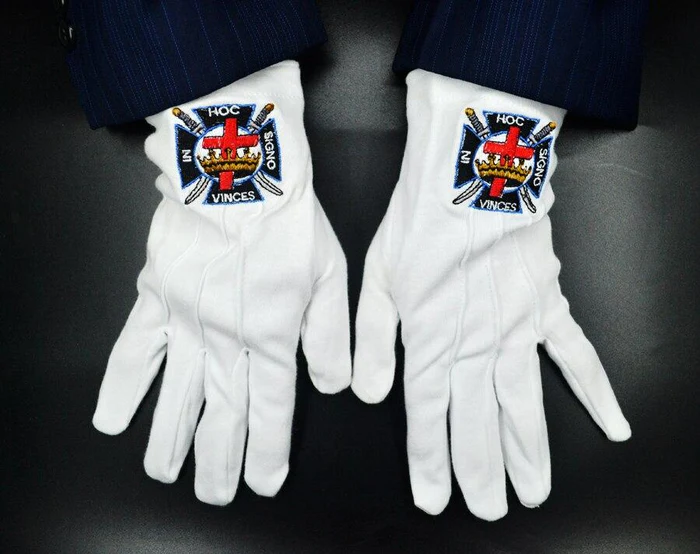 Knights Templar Commandery Gloves – IN HOC SIGNO VINCES