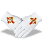 Knight Commander Court of Honour Scottish Rite Gloves - White Cotton
