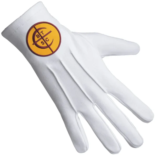 Council Of Crusaders Pha Gloves - Pure Cotton With Machine Embroidery