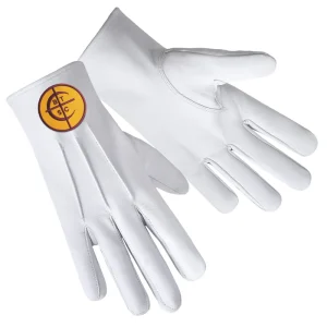 Council Of Crusaders Pha Gloves - Leather With Machine Embroidery