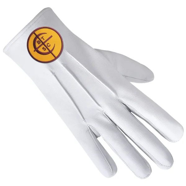 Council Of Crusaders Pha Gloves - Leather With Machine Embroidery