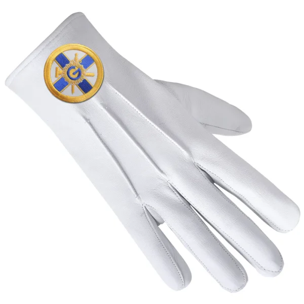 Eminent Prior Kych Knights Of The York Cross Of Honour Gloves - Leather With Round Patch