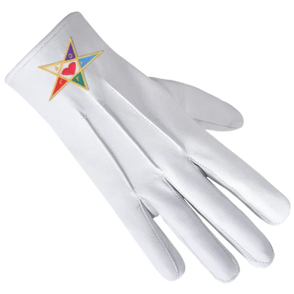 Youth Department International Masons Gloves - Leather With Colorful Star