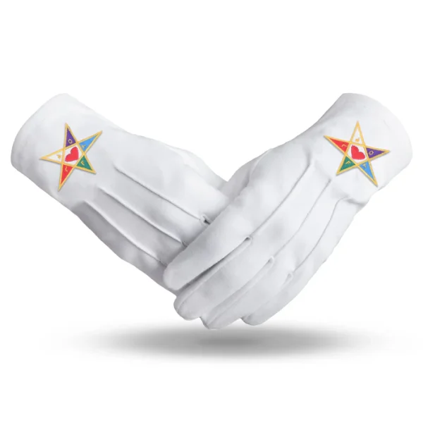 Youth Department International Masons Gloves - Cotton With Colorful Star