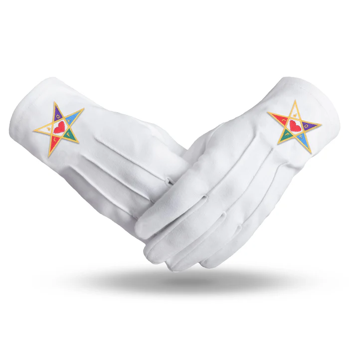 Youth Department International Masons Gloves – Cotton With Colorful Star