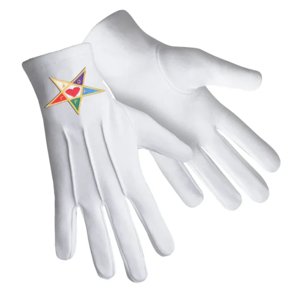 Youth Department International Masons Gloves - Cotton With Colorful Star