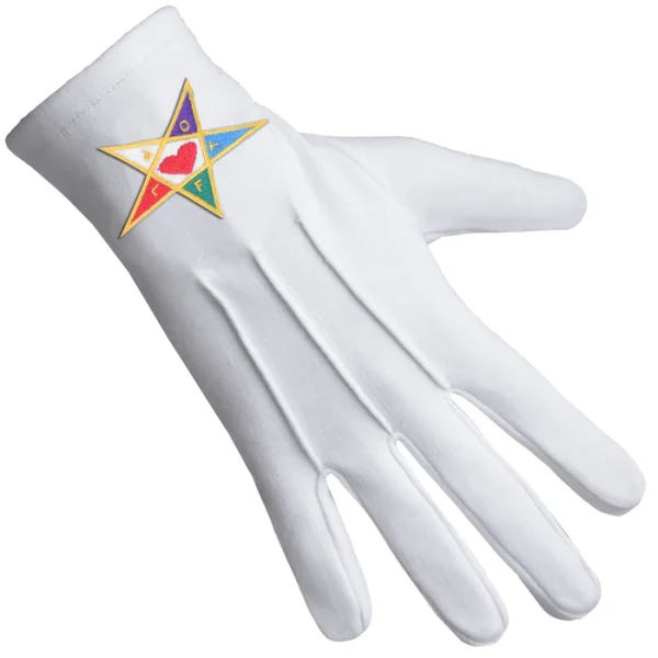 Youth Department International Masons Gloves - Cotton With Colorful Star