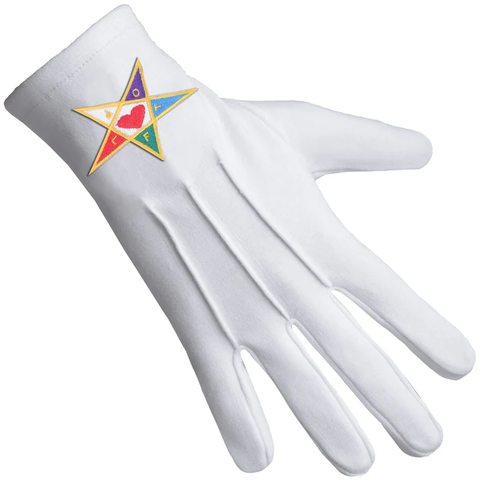 Youth Department International Masons Gloves – Cotton With Colorful Star