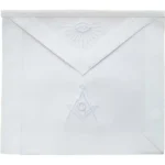 Master Mason Blue Lodge Apron | All White Handmade Regalia