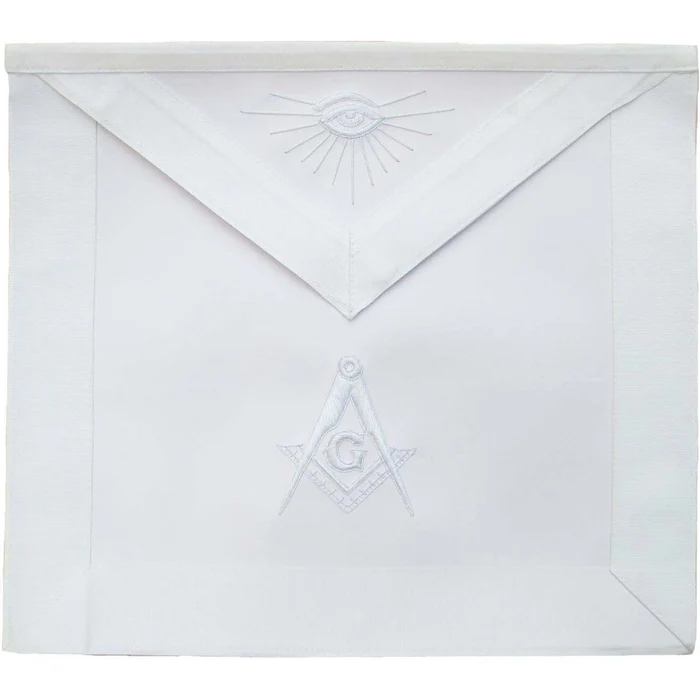 Master Mason Blue Lodge Apron – All White