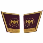 Memphis Misraim French Regulation Cuff | 95th Degree Purple