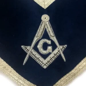 Master Mason Blue Lodge Collar - Dark Blue Velvet