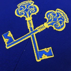 Senior Warden Blue Lodge Collar - Royal Blue