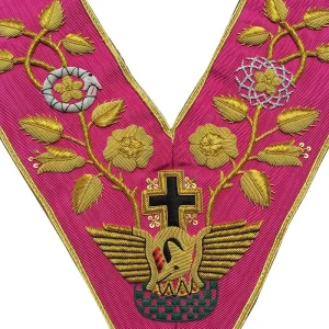 18th Degree Scottish Rite Collar - Pink Moire