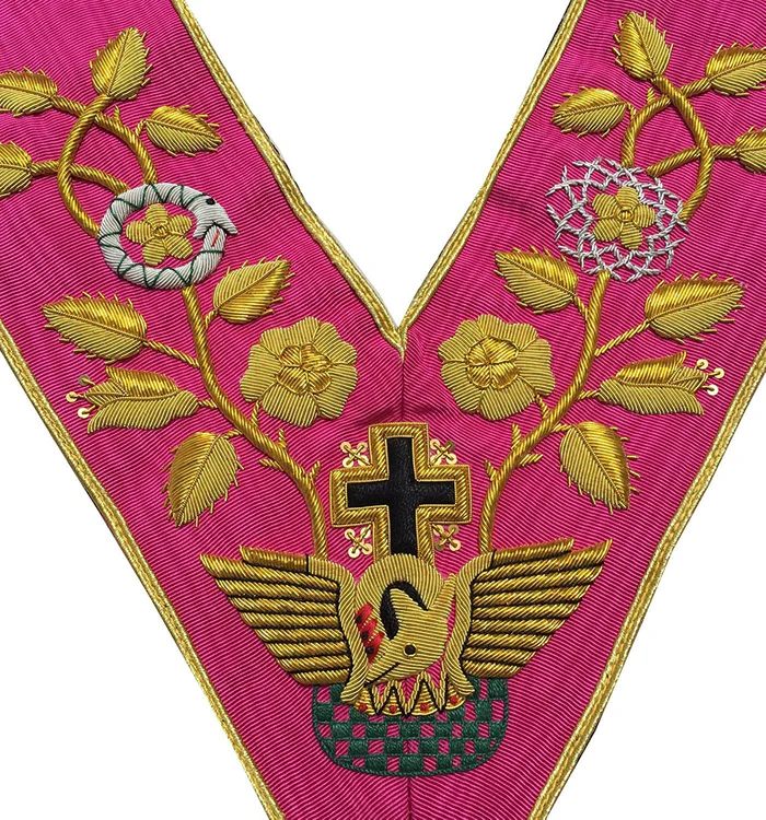 18th Degree Scottish Rite Collar – Pink Moire