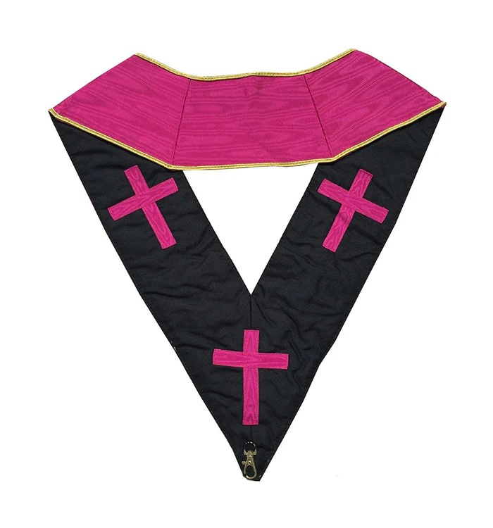 18th Degree Scottish Rite Collar – Pink Moire