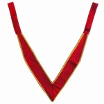 32nd Degree Scottish Rite Collarette - Red Moire Gold Trim