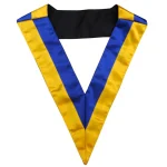 20th Degree Scottish Rite Collar - Blue - Yellow Moire