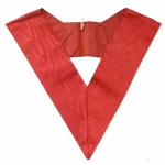 28th Degree Scottish Rite Collar - Plain Wide Red Moire Ribbon