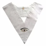 28th Degree Scottish Rite Collar - All White Moire