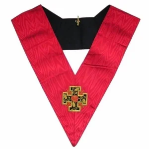 18th Degree Scottish Rite Collar - Hot Pink Moire