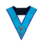 Secretary Memphis Misraim Officer Collar - Turquoise Moire Gold