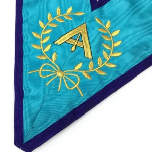 Officers Memphis Misraim French Regulation Officer Collar Set - Machine Embroidery