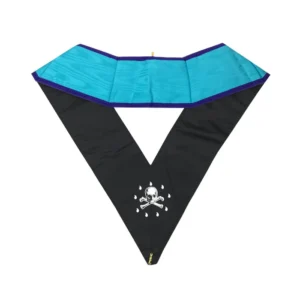 Officers Memphis Misraim French Regulation Officer Collar Set - Machine Embroidery