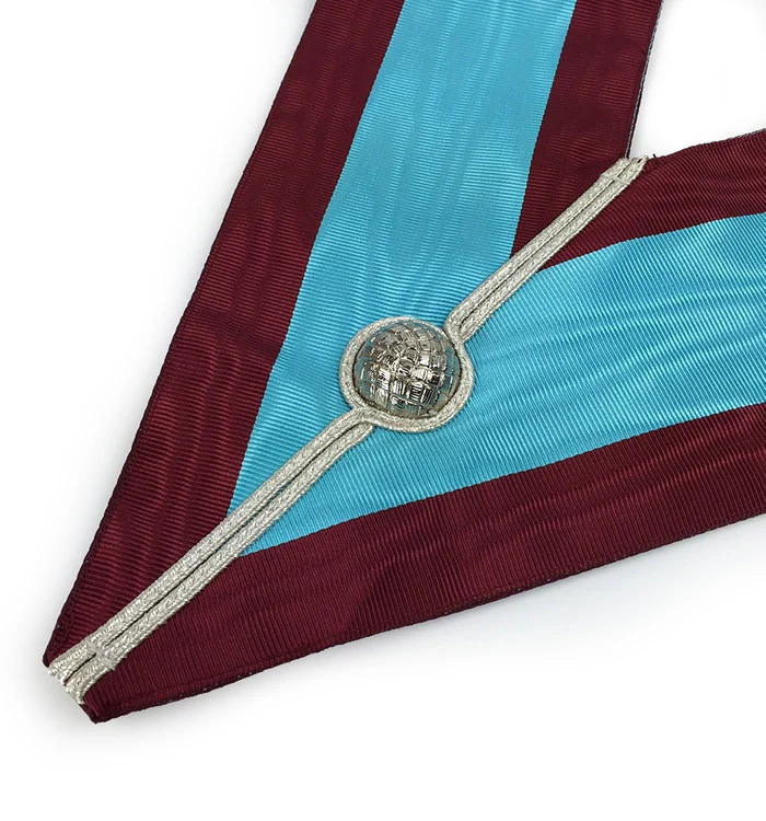 Officers Mark English Regulation Officer Collar – Maroon Moire