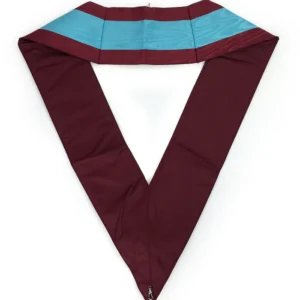 Officers Mark English Regulation Officer Collar - Maroon Moire