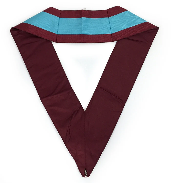 Officers Mark English Regulation Officer Collar – Maroon Moire