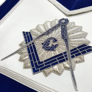 Master Mason Blue Lodge Apron - Royal Blue Velvet