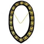 32nd Degree Scottish Rite Chain Collar | Wings Up Gold Plated