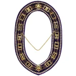 Cryptic Mason Royal - Select Chain Collar Gold Purple Velvet Rhinestones