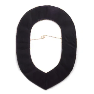 OES Chain Collar - Purple Backing with Gold Rhinestones