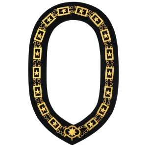 OES Chain Collar - Gold with Black Lining