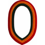 Masonic Shriners Chain Collar | Red Yellow Green Velvet Regalia