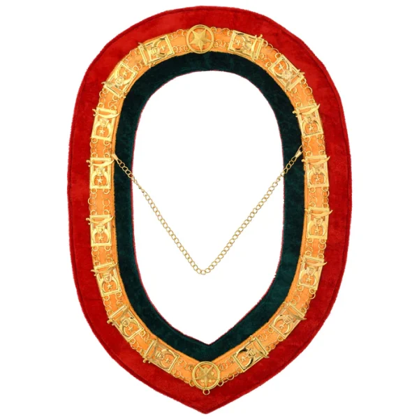 Shriners Chain Collar - Tricolor Backing