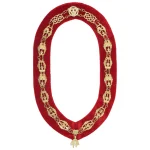Royal Select Masters Chain Collar - Gold Plated Red Velvet Lining