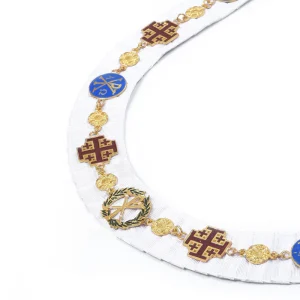 Knight Commander Red Cross of Constantine Chain Collar - Gold Plated Jewels