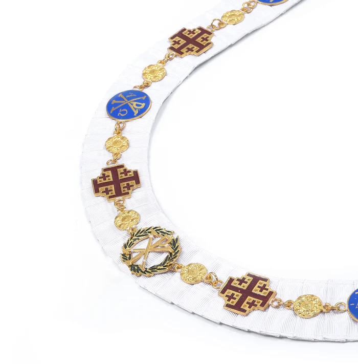 Knight Commander Red Cross of Constantine Chain Collar – Gold Plated Jewels