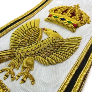 Grand RCC Red Cross of Constantine Sash - White Moire Ribbon