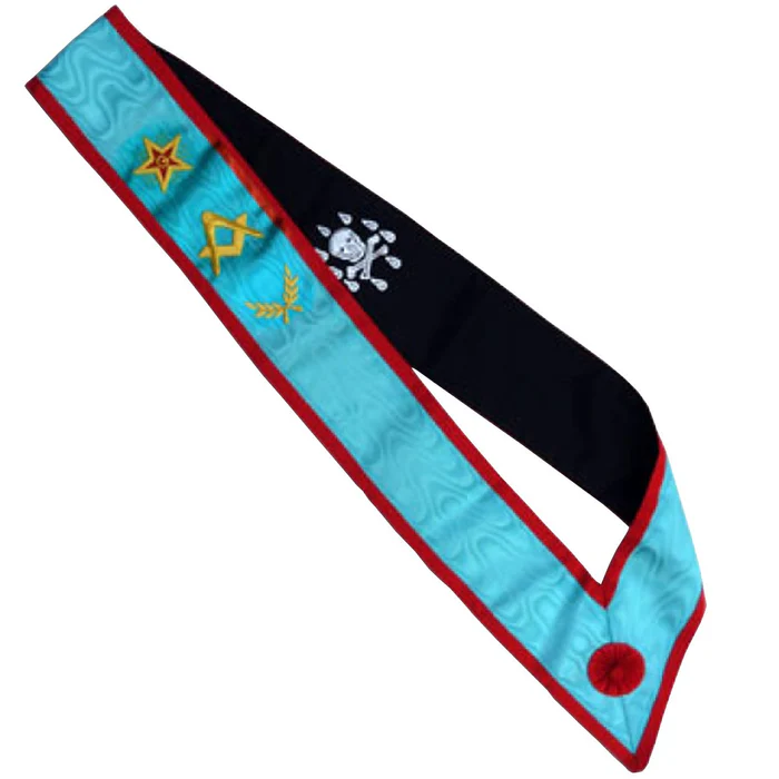 Master Mason Scottish Rite Sash – Flaming Star & Acacia