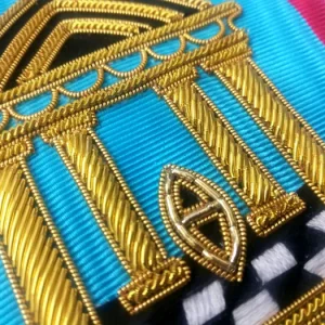 Master Mason Scottish Rite Sash - 3 Stars Bullion Embroidery