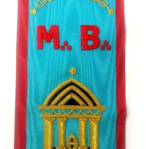 Master Mason Scottish Rite Sash - 3 Stars Bullion Embroidery