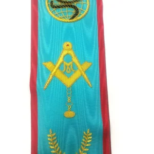 Master Mason Scottish Rite Sash - 3 Stars Bullion Embroidery