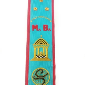 Master Mason Scottish Rite Sash - 3 Stars Bullion Embroidery