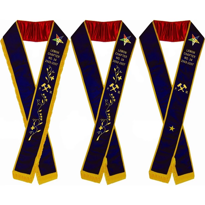 Past Matron OES Sash – Purple Velvet